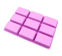 Moule en silicone Rectangle bricolage savon pâtisserie moule accessoires de cuisine pour pain, gâteau, pain de maïs, Brownie Mini moule à pain en silicone, 9 cavités moule à pain, gâteau au fromage
