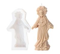 Moule en silicone religieux 3D pour fabrication de savon et décoration d'intérieur