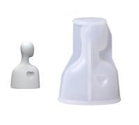 Moule en silicone représentant une famille chaleureuse embrassant papa, maman, enfant Portrait pour projets d'artisanat et fabrication de cadeaux