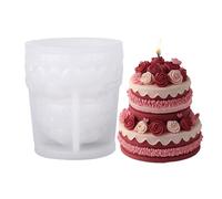 Moule en silicone résistant à la température pour gâteau de rose pour savon, décoration de mariage, gâteau de rose multi-usages