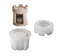 Moule en silicone résistant aux hautes températures pour châteaux, diffuseurs, brûleurs, moules en résine de silicone pour travaux manuels