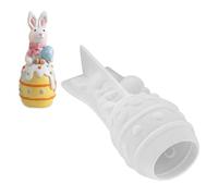 Moule en silicone réutilisable en forme d ' œufs de lapin, moules d ' artisanat, moules de figurines pour ornements faits à la main et présentoirs de bureau, moule en silicone pour conies de Pâques