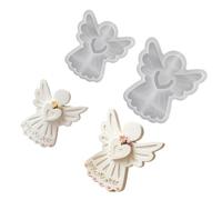 Moule en silicone réutilisable en forme d'ailes d'ange pour la fabrication de bougies et plâtre décoratif. Bricolage moule en silicone ailes d'ange