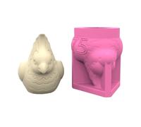 Moule en silicone réutilisable en forme de perroquet pour la fabrication de pots de rangement