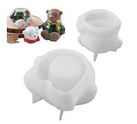 Moule en silicone réutilisable en forme d'ours pour conteneur de bijoux et pot de fleurs pour béton résine époxy plâtre débutant professionnel projet scolaire