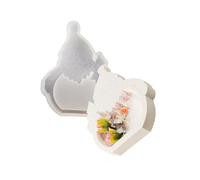 Moule en silicone réutilisable Moules artisanaux Père Noël Moules Moules Texture Convient pour la maison et le moule à plateau actuel Convient pour la maison et le présentoir