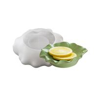 Moule en silicone réutilisable pour bricolage, forme de feuille, plateau à bijoux, texture en silicone, adapté pour la maison et les cadeaux, les travaux manuels, les décorations