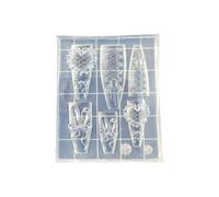 Moule en silicone réutilisable pour loisirs créatifs, pâtisserie, fabrication de bougies - Outil artistique en forme de cœur pour travaux manuels, fête d'anniversaire