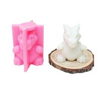 Moule en silicone réutilisable pour moule à bougie dinosaure de | Moule à bougie en forme de dinosaure, détails réalistes, création de bougies artistiques, décorations de maisons