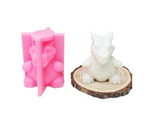 Moule en silicone réutilisable pour moule à bougie dinosaure de | Moule à bougie en forme de dinosaure, détails réalistes, création de bougies artistiques, décorations de maisons