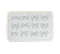 Moule en Silicone réutilisable pour nœud papillon, en résine époxy, pour bricolage, recherche de bijoux, pendentif, pour collier, boucle d ' oreille, fabrication de bijoux, porte-clés