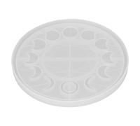 Moule en silicone réutilisable pour résine époxy, idéal pour créations de bijoux artisanaux : formes de phase lunaire, éclipse et croissant, sans odeur, flexible et facile à démou
