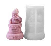 Moule en silicone riche en forme de Père Noël pour la création de bougies parfumées de Noël
