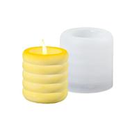 Moule en silicone robuste avec cinq maillons circulaires pour la décoration de la maison et les cadeaux adaptés aux amateurs d'artisanat en silicone