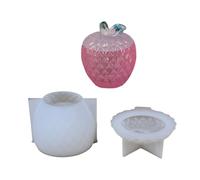 Moule en silicone robuste en forme de fruit pour travaux manuels, conteneurs de rangement en résine, supports de bijoux et pots à bonbons, moule en silicone facile à démouler