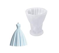 Moule en silicone robuste en forme de robe de princesse pour la fabrication de robes de princesse, adapté pour les mariages et les projets d'artisanat Moule en silicone souple