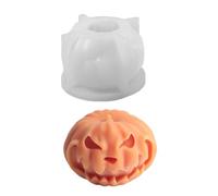 Moule en silicone robuste en forme de tête de citrouille réutilisable pour les amateurs de mode et les fêtes d'Halloween