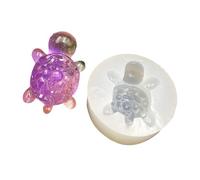 Moule en silicone robuste en forme de tortues en diamant pour décoration artisanale de tortues faites maison et cadeau
