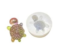 Moule en silicone robuste en forme de tortues en diamant pour décoration de tortues faites maison, accessoire d'art et cadeaux pour activités artisanales familiales