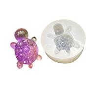 Moule en silicone robuste en forme de tortues en diamant pour décoration de tortues faites maison, accessoire d'art et cadeaux pour activités artisanales familiales