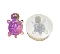 Moule en silicone robuste en forme de tortues en diamant pour décoration de tortues faites maison, accessoire d'art et cadeaux, facile à démouler