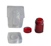 Moule en silicone robuste pour bouteilles miniatures, facile à démouler, idéal pour les créations de parfums ou d'huiles essentielles, outils de fabrication de bijoux