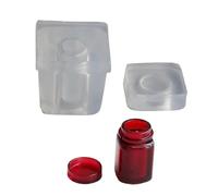 Moule en silicone robuste pour bouteilles miniatures, facile à démouler, idéal pour les créations de parfums ou d'huiles essentielles, moule de bouteille d'huile essentielle