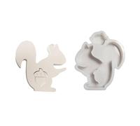 Moule en silicone robuste pour décoration de figurines d'écureuils détaillés pour améliorer la décoration de l'espace et du café