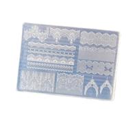 Moule en silicone robuste pour le nail art offrant des motifs de dentelle 3D qui facilitent un démoulage facile et une application polyvalente dans divers paramètres Outil en silicone