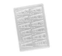 Moule en silicone robuste pour nail art en résine, crème, jupe, nœud, matériaux robustes de qualité alimentaire, projets d'accessoires pour ongles