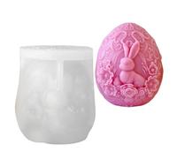 Moule en silicone robuste pour œufs de lapins de Pâques pour la fabrication unique de parfums de Pâques