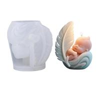 Moule en Silicone sans danger pour les aliments, pour fabriquer de belles bougies angéliques de sommeil, idéal pour la décoration de la maison et les cadeaux