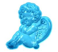 Moule En Silicone Semi-3D Ailes D'ange Plâtre De Bougie À Bricoler Soi-même Savon Fait À La Main Résine Gypse 'argile Décors Table Pour Bébé Fabrication Savon 'ailes