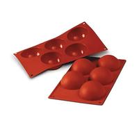 Moule en Silicone Semisphère 5 Monoporcs Ø 80x40 mm SILIKOMART