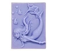 Moule en silicone sirène pour faire du savon | Pratique et résistant | Idéal pour les travaux manuels | Dimensions 5,8 x 7,3 x 2,9 cm | Créez vos propres pastilles de savon de manière facile et