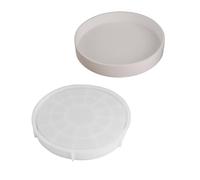 Moule en silicone solide pour fabriquer des plateaux distinctifs en résine époxy, des récipients à bougies et des boîtes de rangement décoratives pour travaux manuels