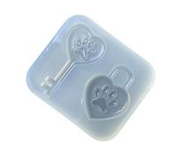 Moule en silicone souple de qualité supérieure pour porte-clés en forme de griffe de chat - Design flexible et réutilisable - Idéal pour les décorations de sac à breloques en forme d'animaux, adorable