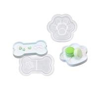 Moule en silicone souple en forme de pattes de chats - Fournitures d'artisanat - Moules faits à la main pour projets et accessoires uniques pour la maison - Moule époxy en silicone