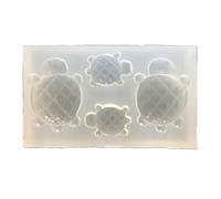 Moule en silicone souple en forme de tortue - Facile à démouler - Moules à bijoux pour les amateurs d'artisanat et les bricoleurs