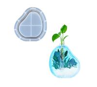 Moule en silicone souple et robuste pour les amateurs de travaux manuels - Accessoire portable pour culture d'eau unique - Vases en tube à essai - Art du sable irrégulier