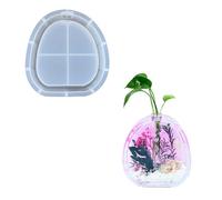 Moule en silicone souple et robuste pour les amateurs de travaux manuels - Accessoire portable pour culture d'eau unique - Vases en tube à essai - Art du sable irrégulier