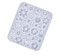 Moule en silicone souple - Outils de Pâques - En forme de fleur - Moules pour boucles d'oreilles - Anneaux d'oreille - Résine époxy - Pour les amateurs d'artisanat, outil de fabrication de boucles