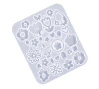 Moule en silicone souple - Outils de Pâques - En forme de fleur - Moules pour boucles d'oreilles - Anneaux d'oreille - Résine époxy - Pour les amateurs d'artisanat, outil de fabrication de boucles