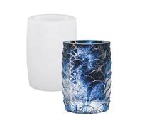 Moule en silicone souple pour pot de fleurs en résine, fabrication de bijoux, accessoires décoratifs en relief floral, vase en silicone souple, moule complexe en relief floral en résine, pot de bijoux