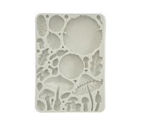 Moule en silicone Stamperia Golden Harmony, DIN A5, idéal pour les moulages en plâtre, béton et résine, décorations créatives pour l'automne et Halloween, moule en plastique de haute qualité Wood