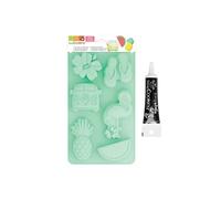 Moule En Silicone Summer + Stylo De Glaçage Noir