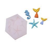 Moule en silicone sur le thème de la mer avec coque et formes pour moules à chocolat en résine, cadeaux créatifs, moules en silicone de qualité alimentaire