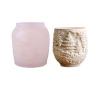 Moule En Silicone Sur Le Thème Des Vacances Fournitures D'artisanat Pour Créer Des Jardinières Résine Conteneurs De Bijoux D'arbre Détaillé Moule Silicone De Noël Pour Jardinières