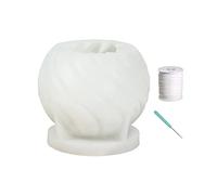 Moule en silicone texturé en forme de boule pour fabrication de savon, plâtre, décoration de bureau, résine époxy