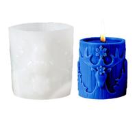 Moule En Silicone Thème Noël | Moule Pour Bougies Aromathérapie de Noël | Décoration de Fête pour Halloween Thanksgiving Moulage Cire et Savon | Aromathérapie Maison et Intérieur
